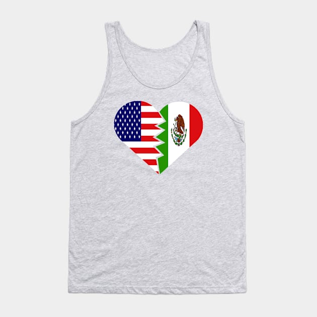 Mexico Flag USA Flag Spanish Mexico Mexican Food Latino Culture Tank Top by hispanicworld